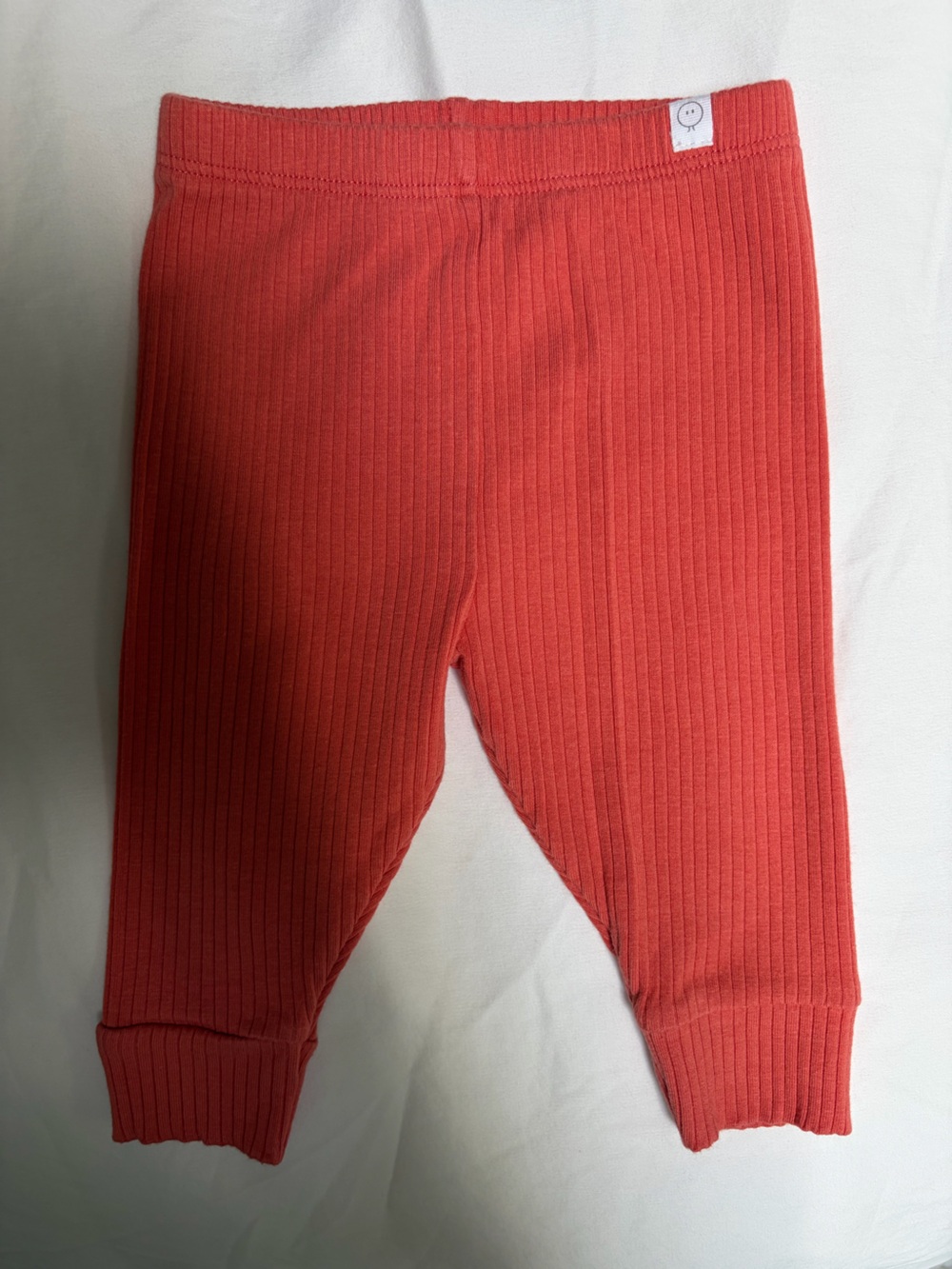 LIKE NEW Baby Mori Ribbed Leggings in Coral